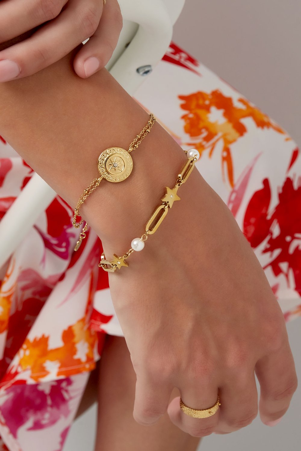 double bracelet star coin Picture2