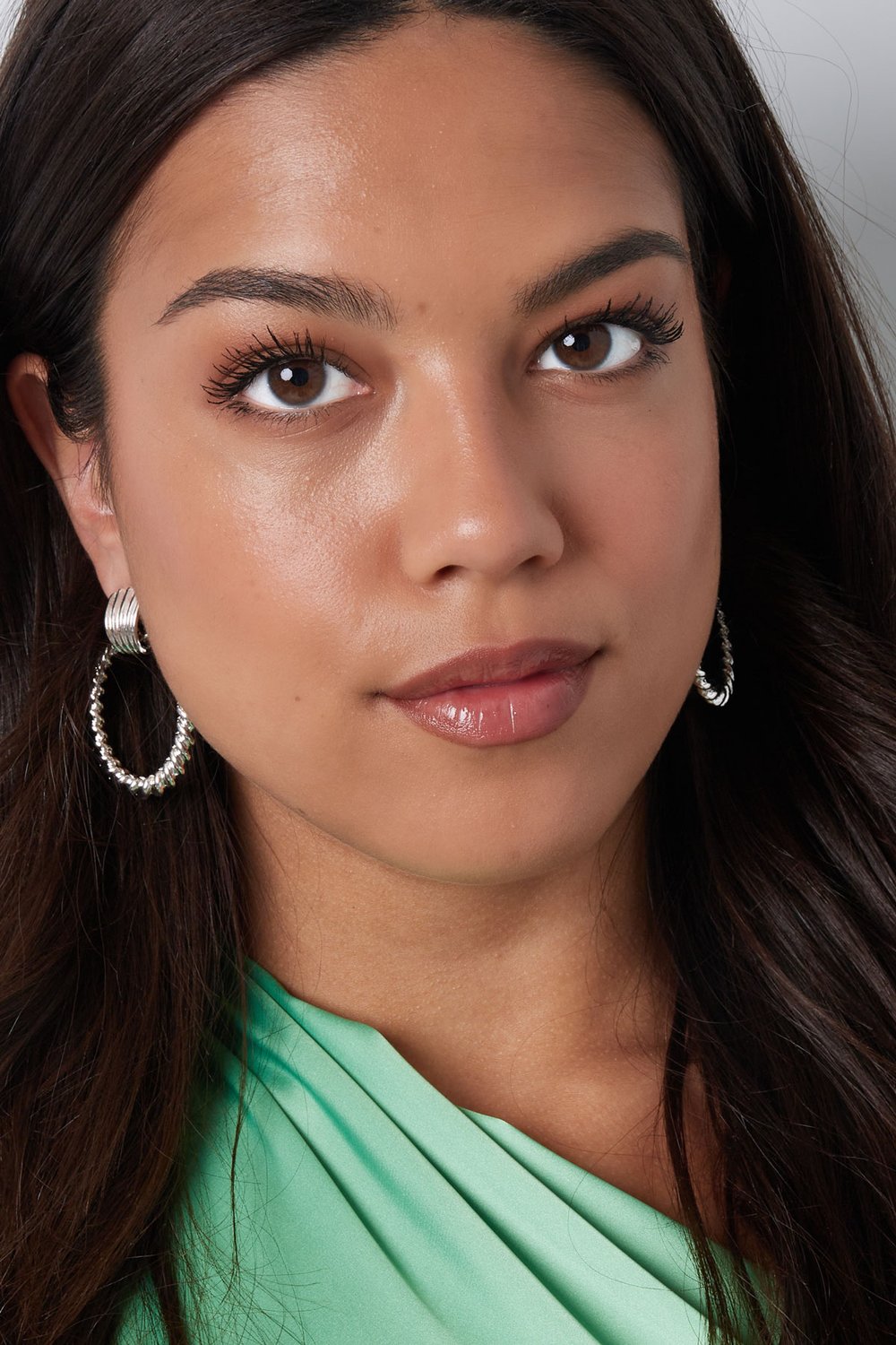 Earrings curled - silver color Alloy h5Picture4