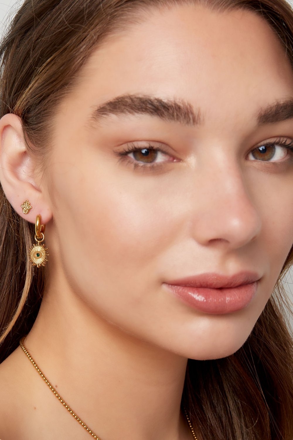 Ear studs hand - Silver Color color Picture2