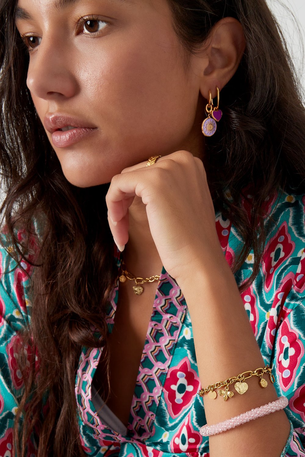 bracelet different links with charms Picture4