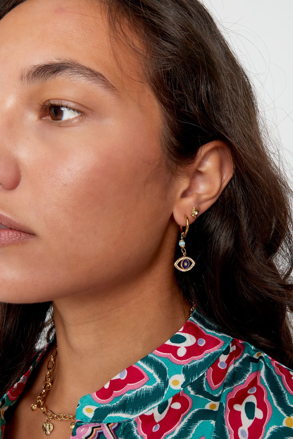 earrings with eye pendant pink h5Picture3