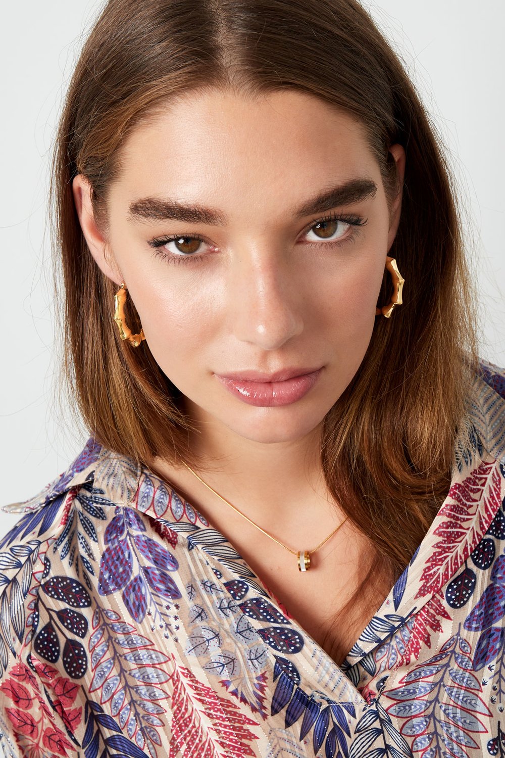 Earrings round twists - Silver Color color h5Picture4