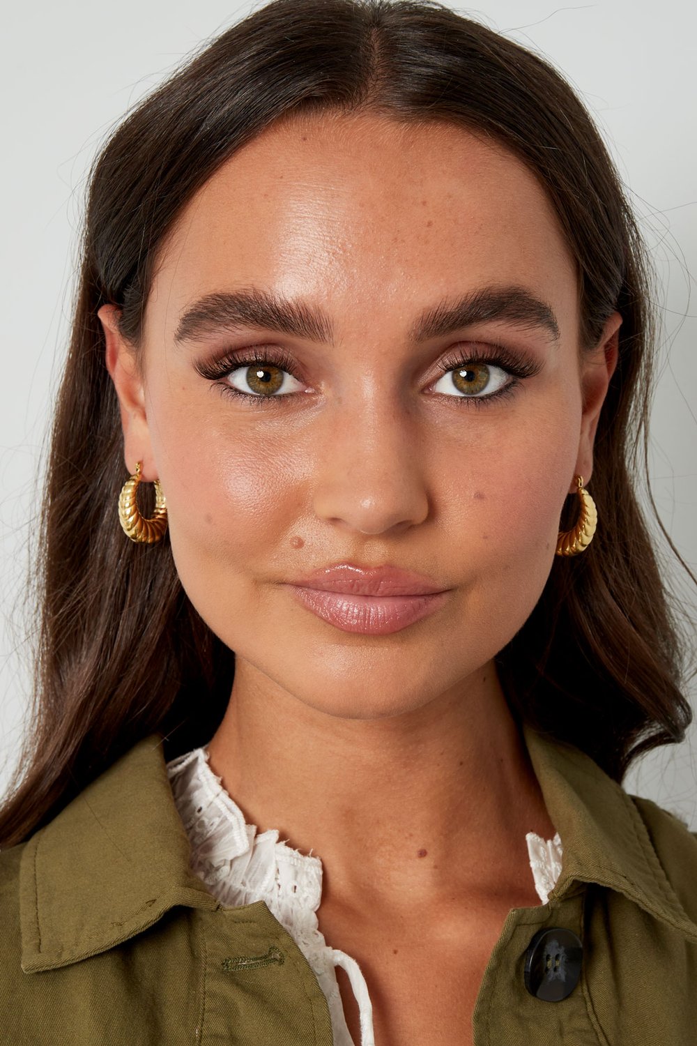 Earrings aesthetic twisted - Silver Color color h5Picture3