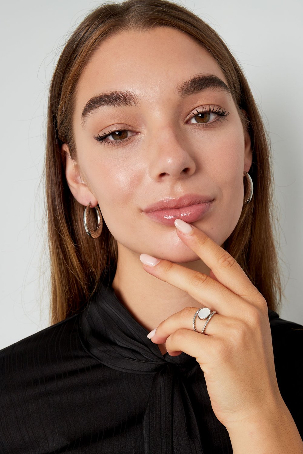 earrings oval with print h5Picture4