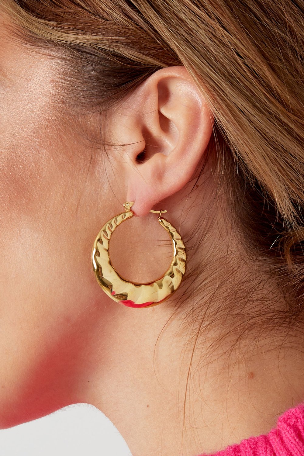 City earrings with a twist - Silver Color color Picture3
