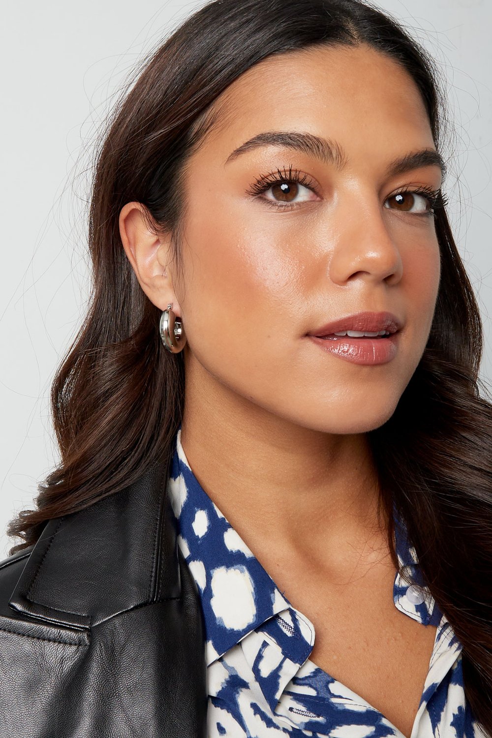 Earrings thick round - Silver Color color h5Picture2