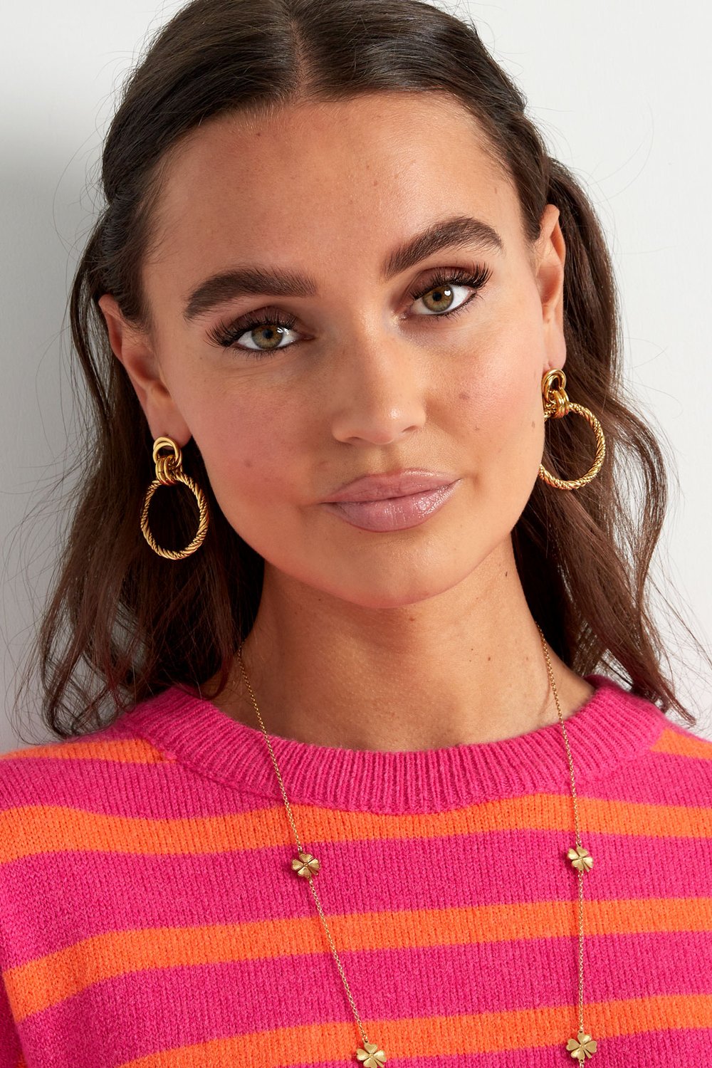 earrings connected circles Picture2