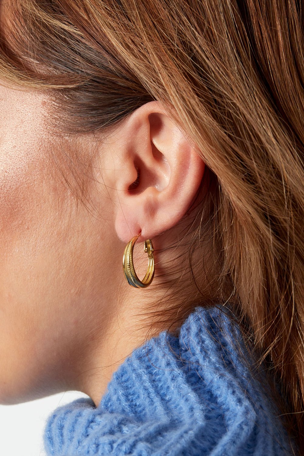 double earring with relief Picture3