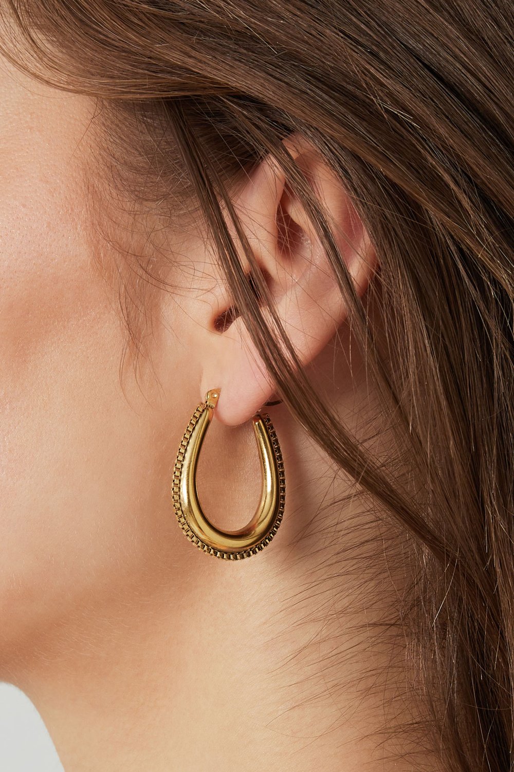 drop shaped earring with links Picture3