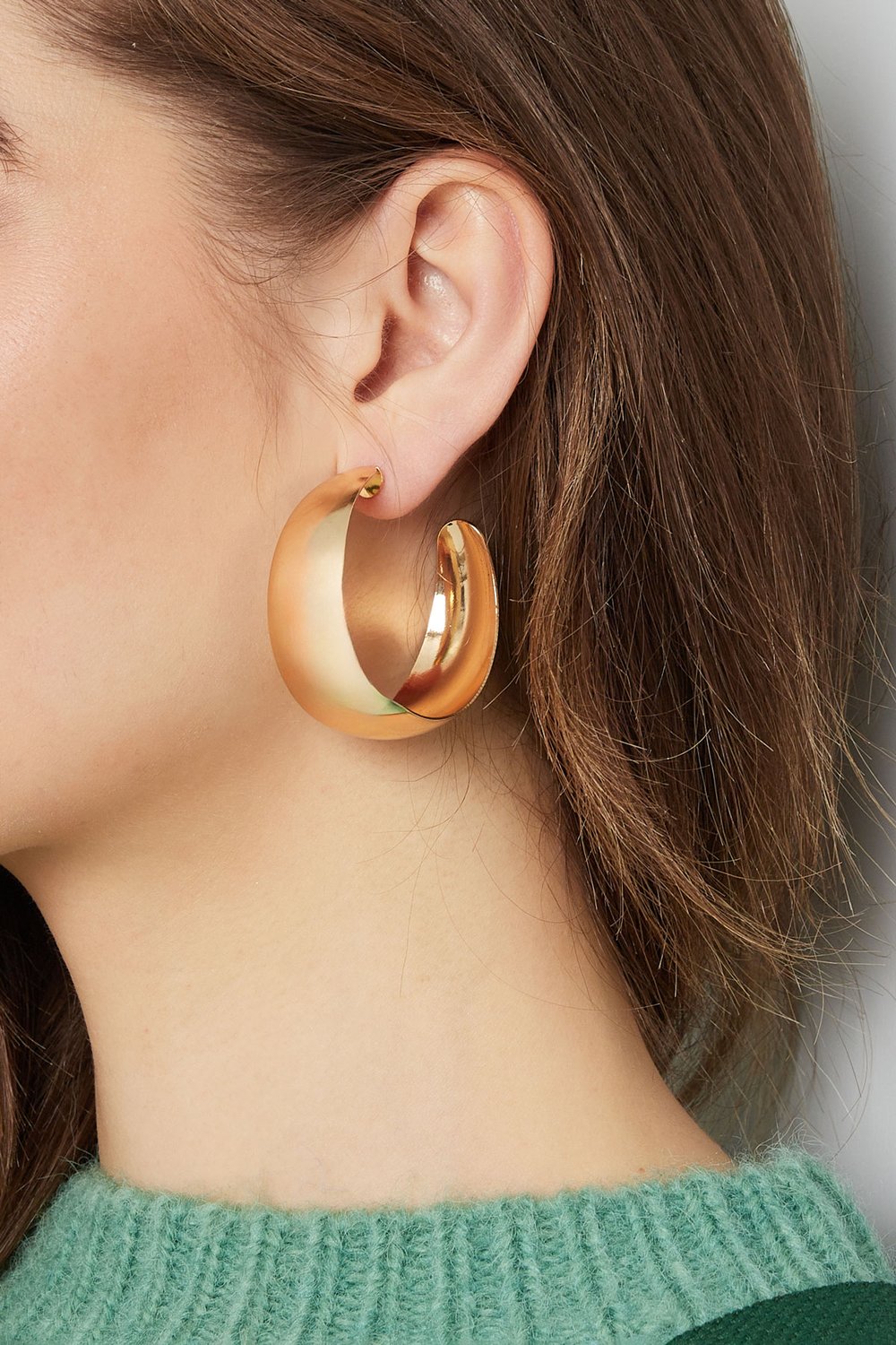 Earrings round shape - Silver Color color h5Picture3