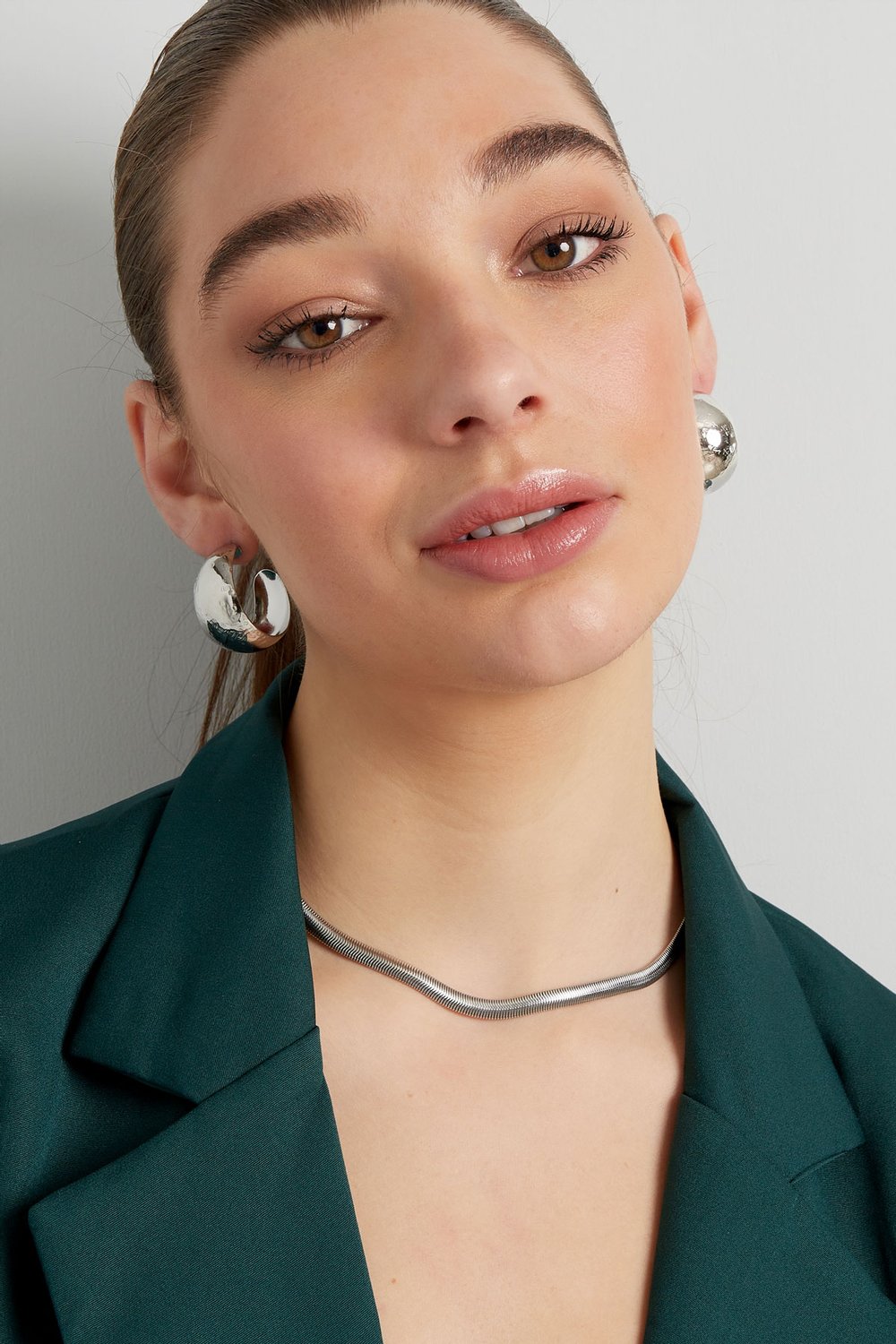 earrings brushed wide h5Picture2