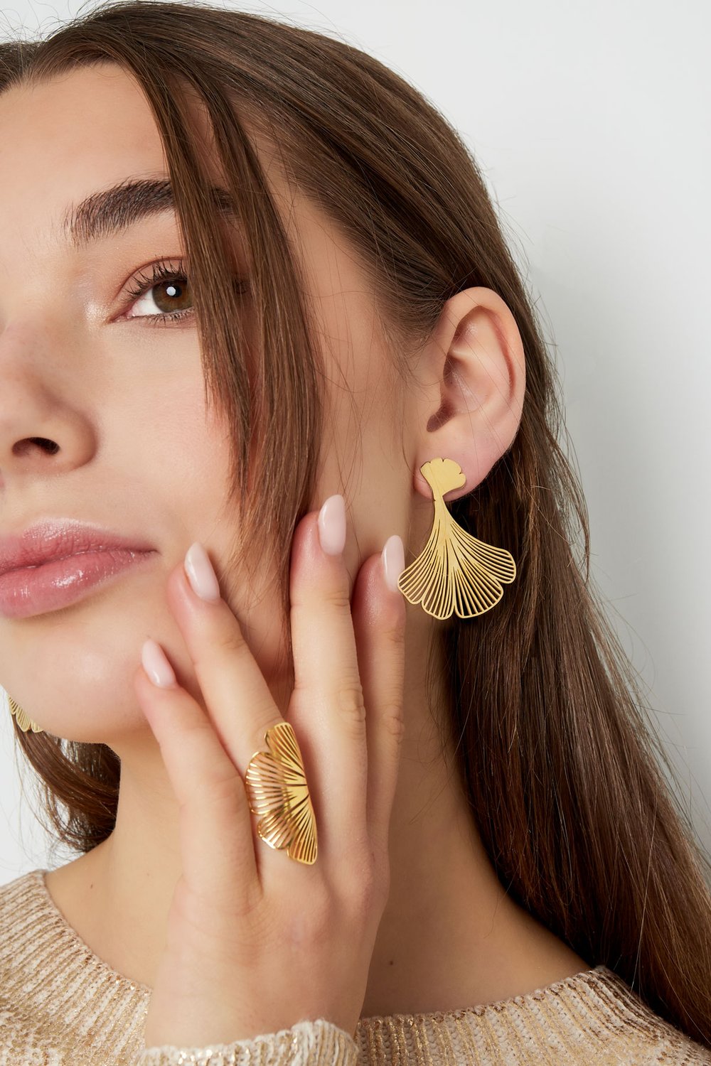 earrings large leaf h5Picture4