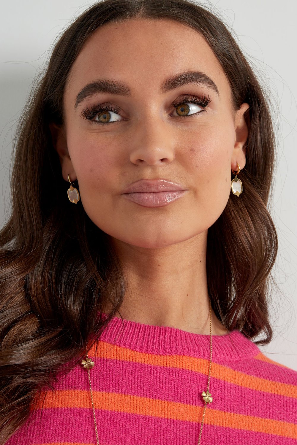 Earrings with charm - Silver Color color h5Picture2