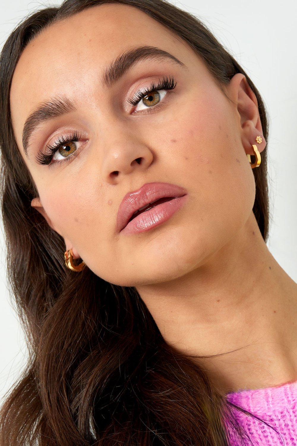 einfache herzohrringe mittelgroß h5Bild2