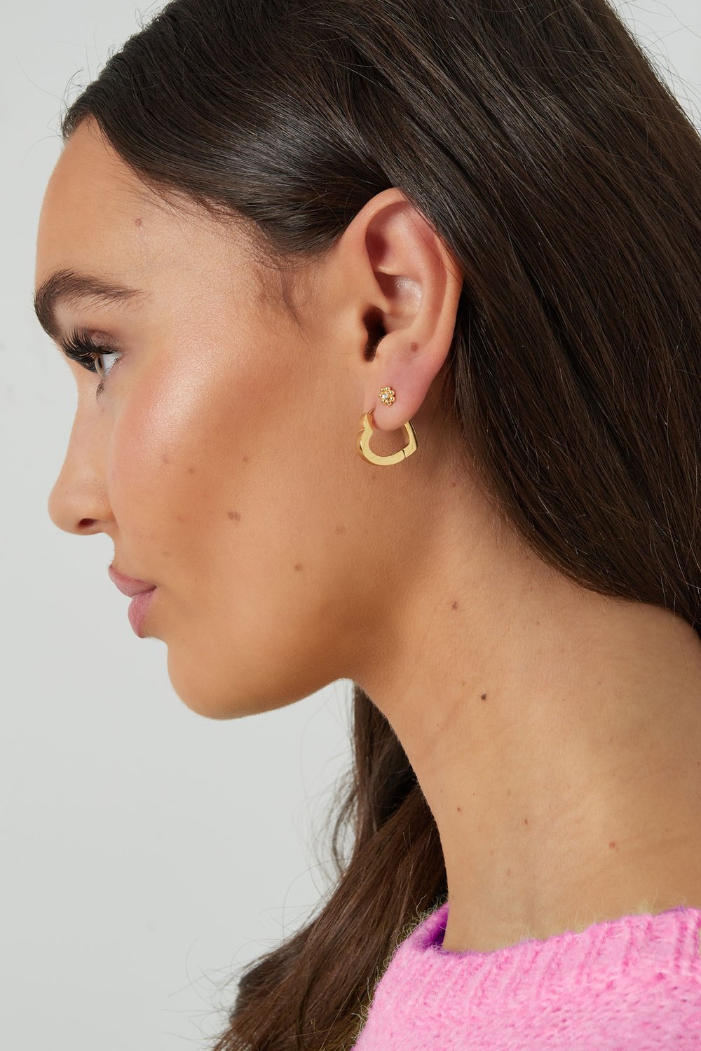 einfache herzohrringe mittelgroß h5Bild4