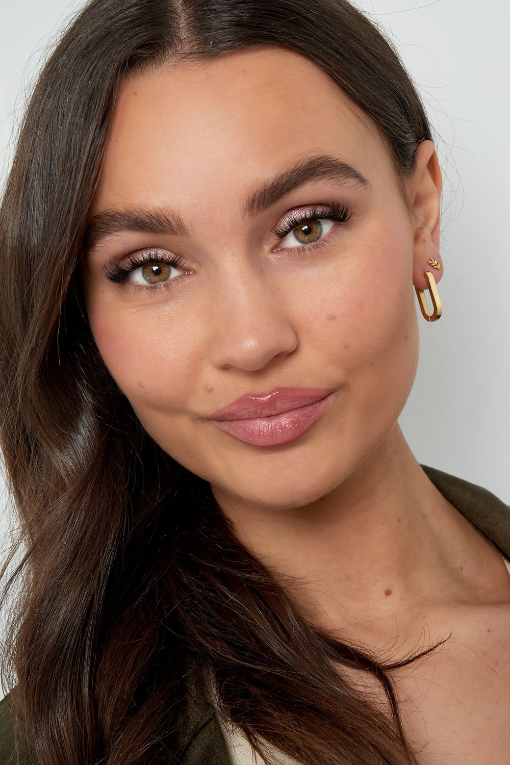 Basic geometric oval earrings - Medium h5Picture4