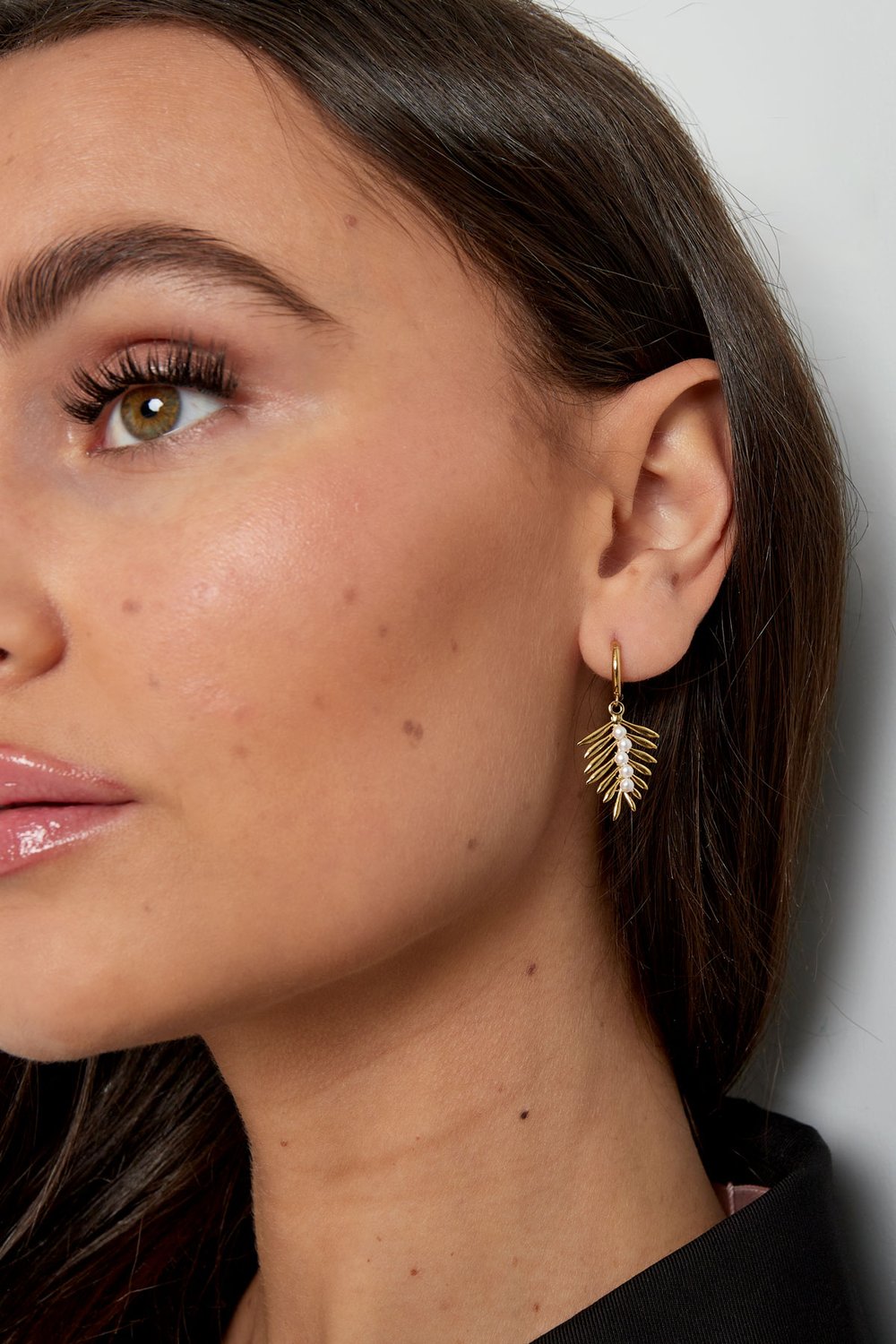 Earrings sail with pearls - Silver Color color h5Picture4