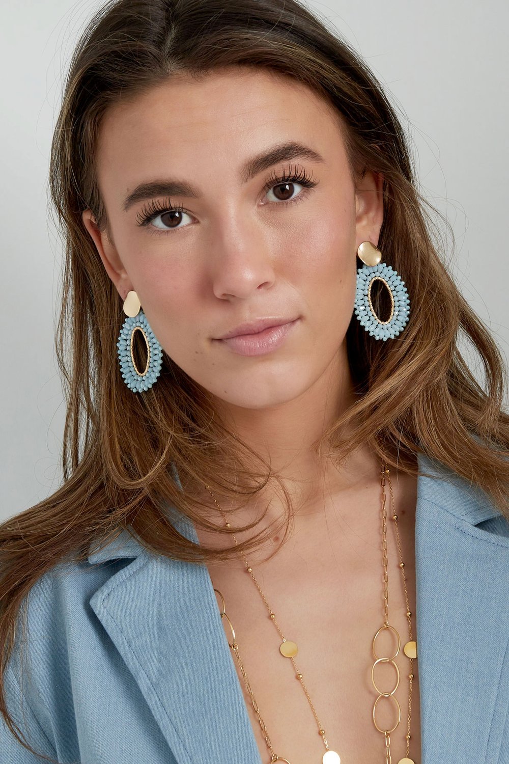 Oval statement earrings h5Picture2