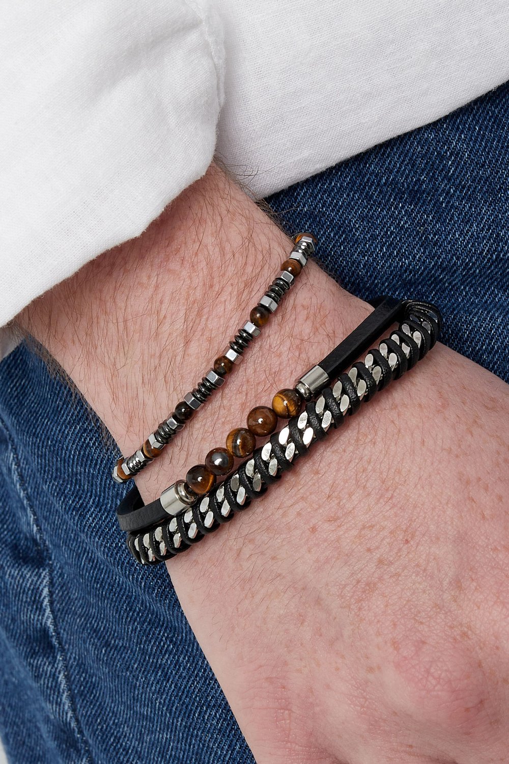 Men's bracelet serenity - black blue h5Picture3