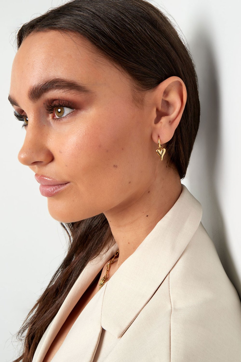 stainless steel heart shaped earrings Picture4