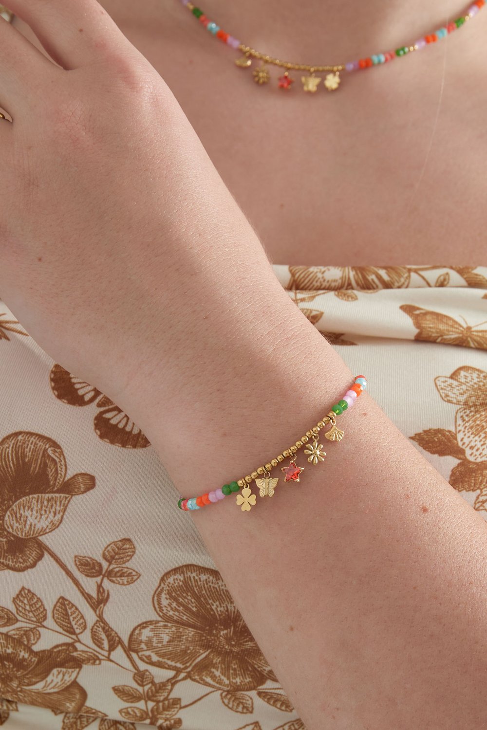 Farbenfrohes Armband natur neutral – multi h5Bild2