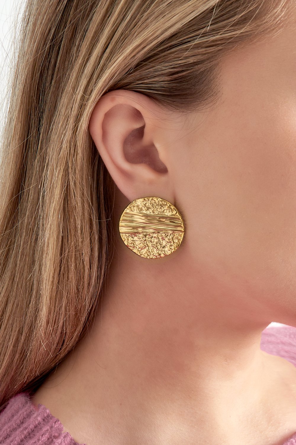 Earrings elegant structure round  h5Picture2