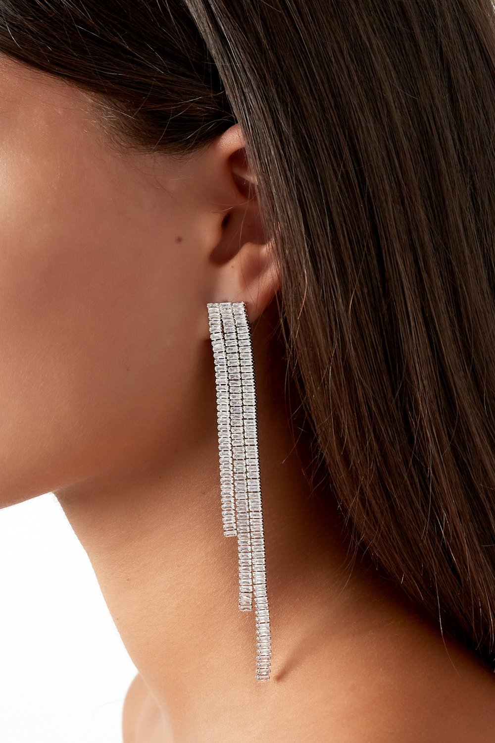 Elite shine earrings - Silver Color color h5Picture4