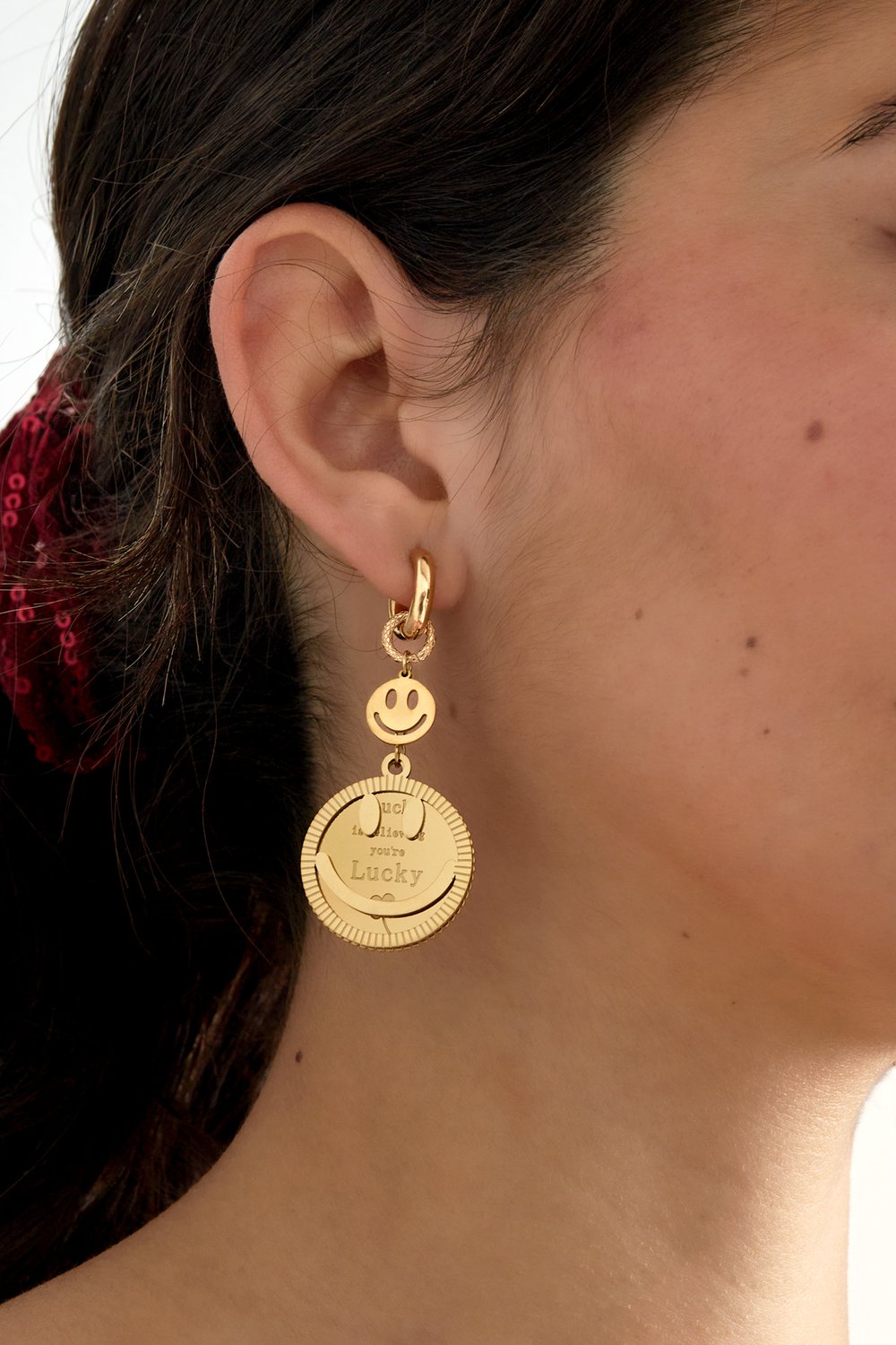 earrings lucky smiley face Picture4