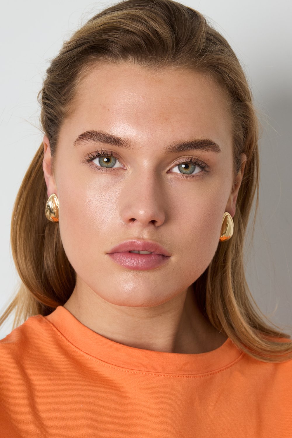 Ohrstecker aus Legierung, Tropfenform, Retro-Stil, schlichte Alltags-Serie, Damenschmuck Bild4