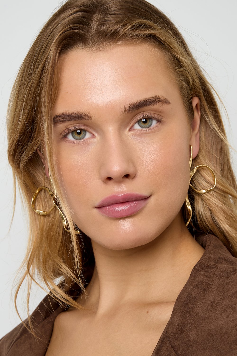 Stud Earrings lines Casual Daily Simple Series Women's jewelry h5Picture2
