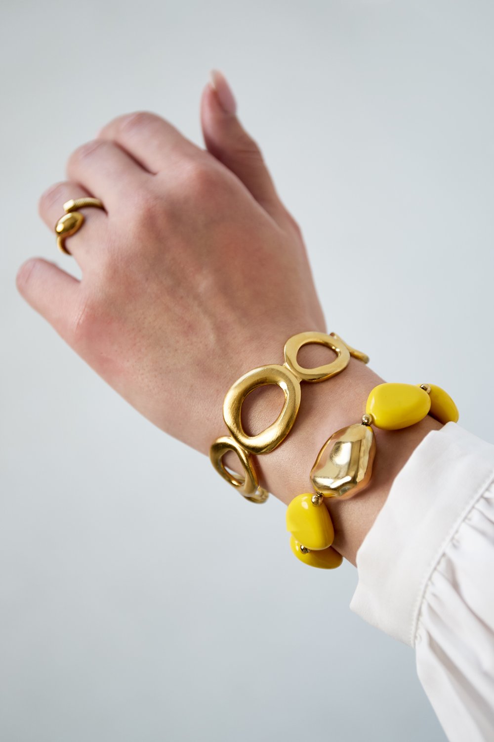 Perlenarmband mit organisch geformter Statement-Perle h5Bild2