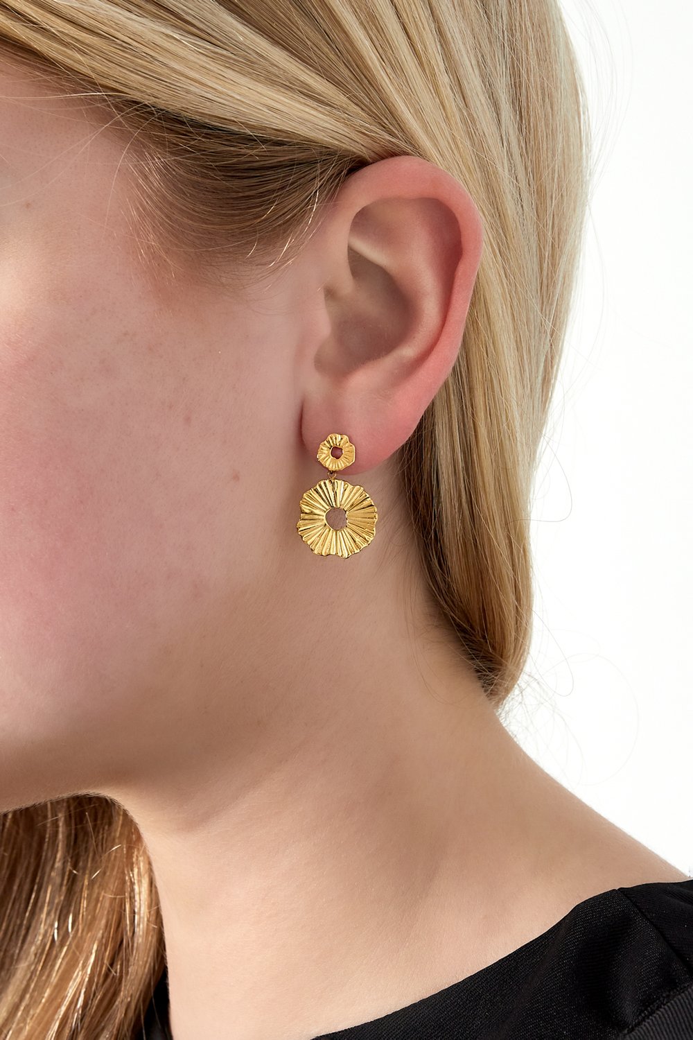 Sunburst Flower Earrings h5Picture2