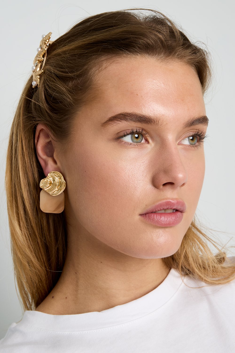 Alloy Stud Earrings Irregular Shape Simple Daily Simple Series Women's jewelry Picture2