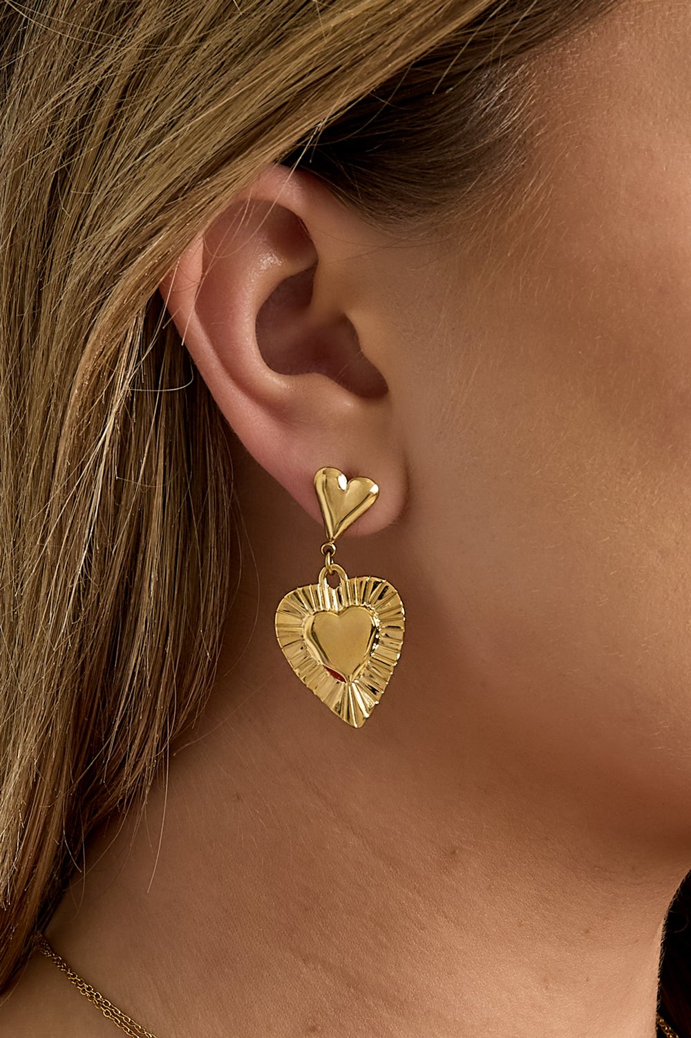 Ohrringe mit herzförmigen Anhängern h5Bild4