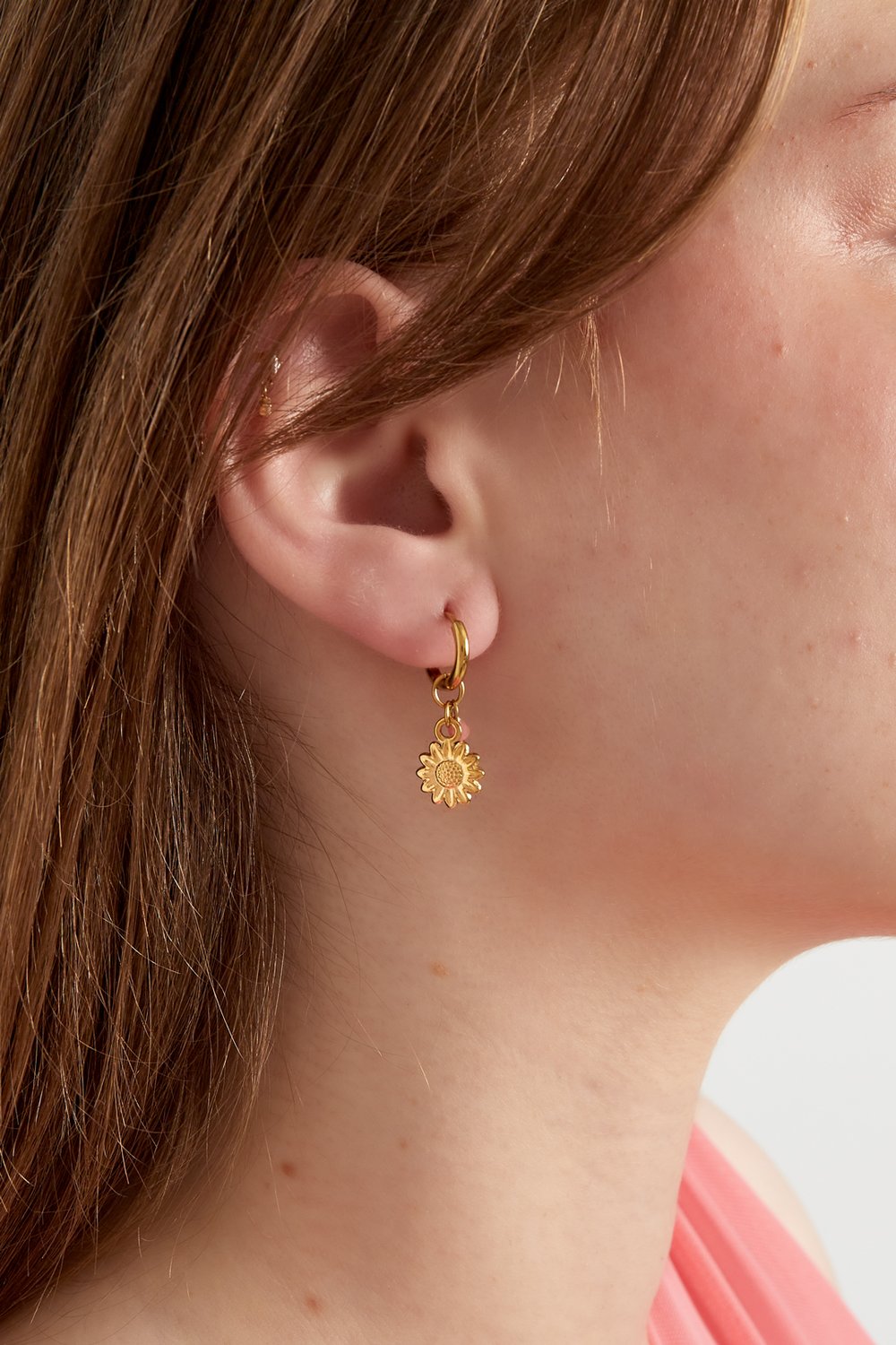 Rosa Blütenblatt Ohrringe h5Bild2