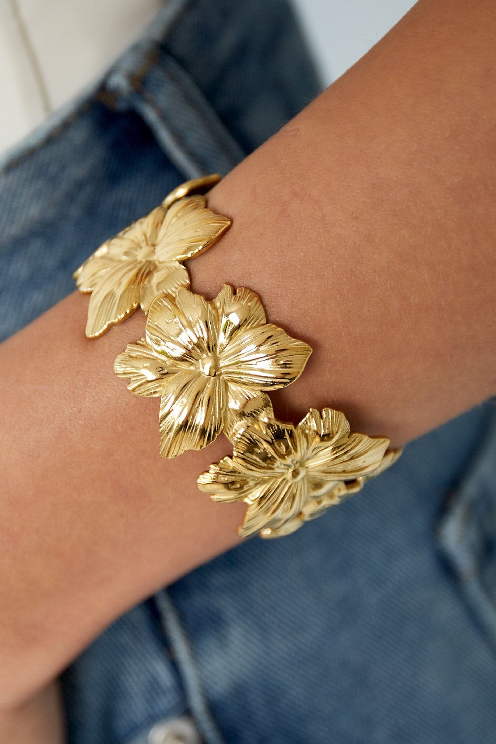 Floral vibe cuff bracelet h5Picture2
