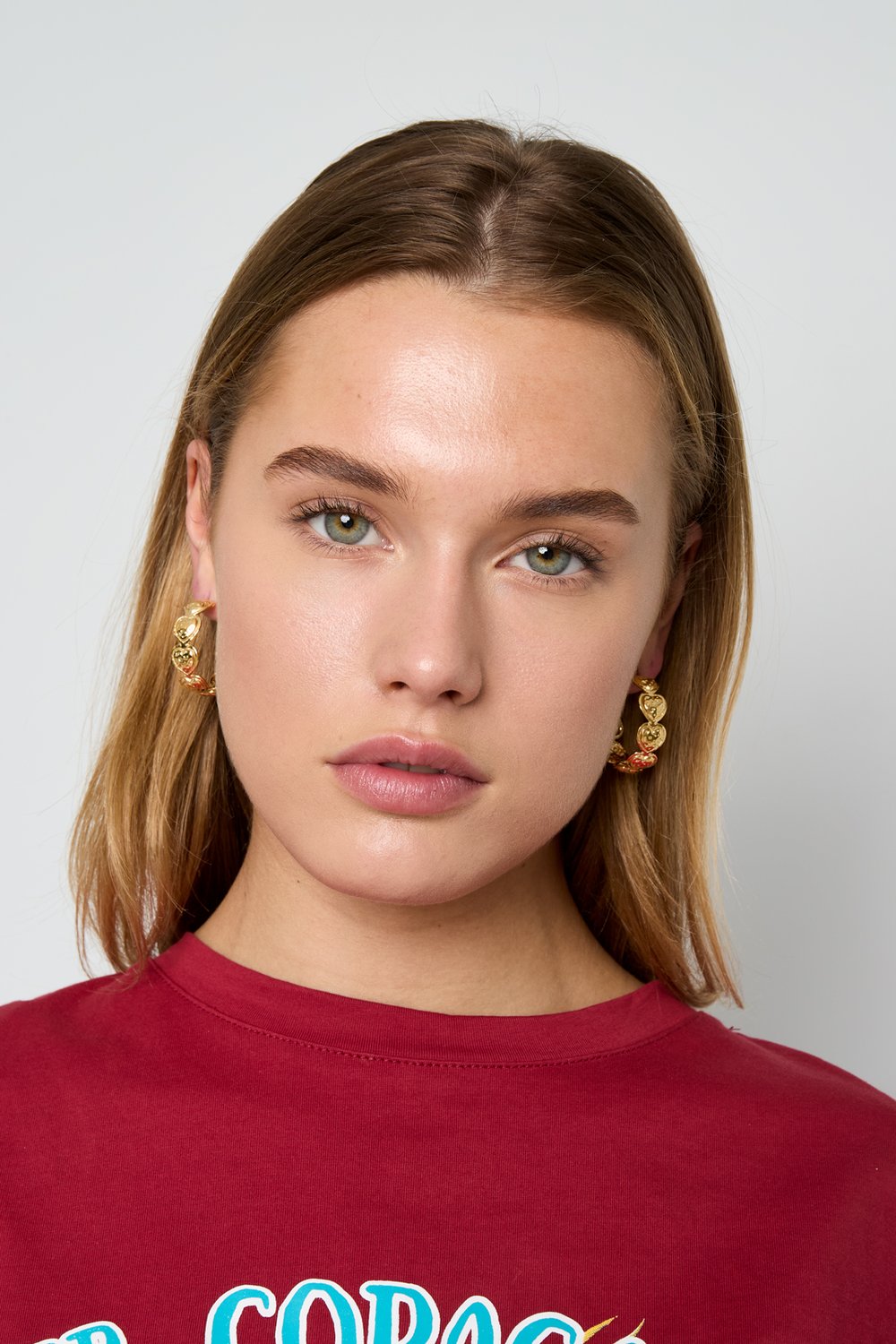 Heart hoop earrings Picture2