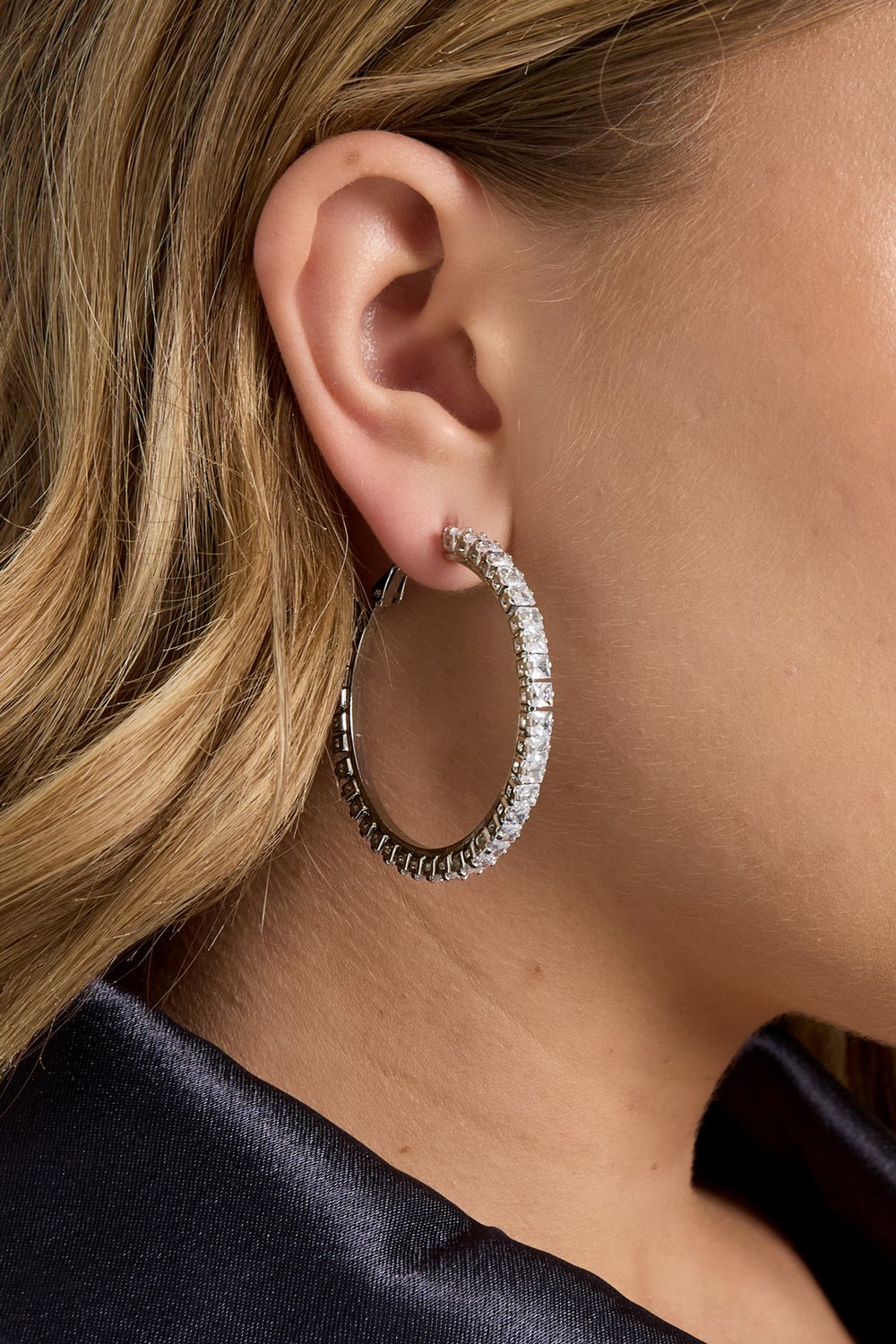 Copper Hoop Earrings Geometric Elegant Christmas Luxurious Series Women's jewelry h5Picture4