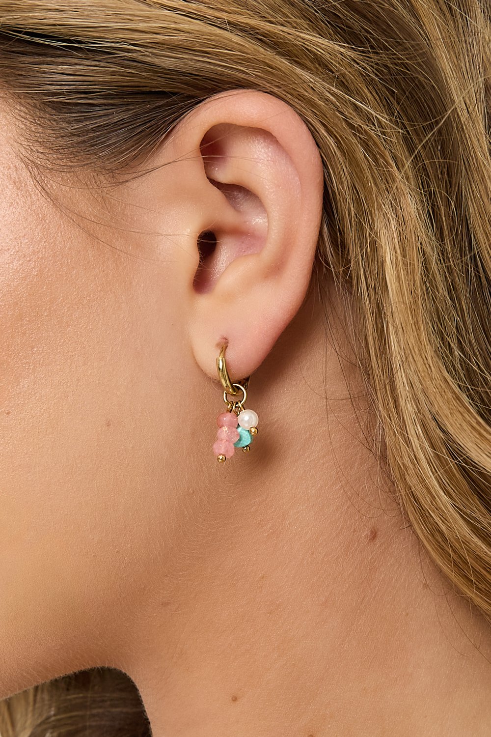 Ohrringe mit hängenden Perlen Bild3