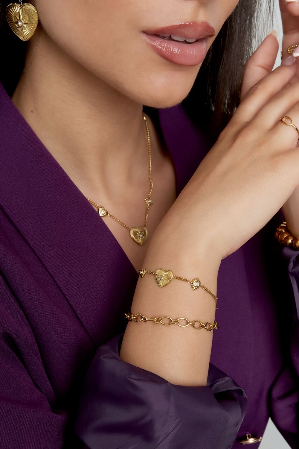 Armbandglieder – Goldfarbe - Goldfarbefarbe h5Bild2