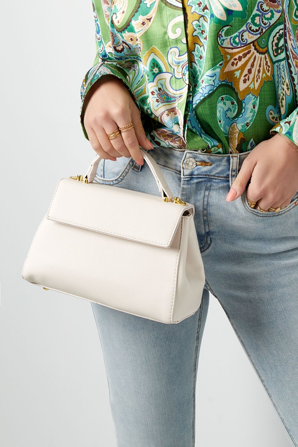 Handtasche Basic - schwarzes PU Bild3