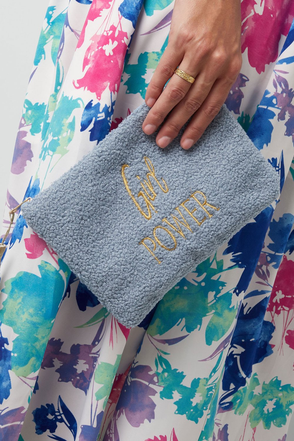 Schminktasche Teddy Girl Power Beige Bild2