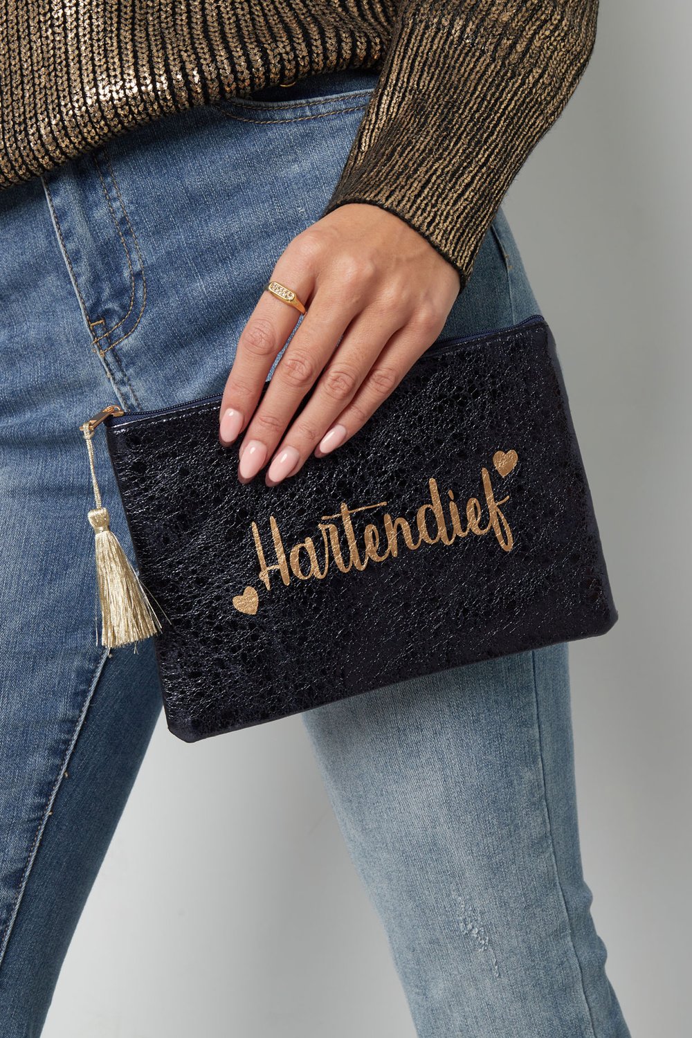 Schminktasche Metallic Sweetheart – Fuchsia Bild2