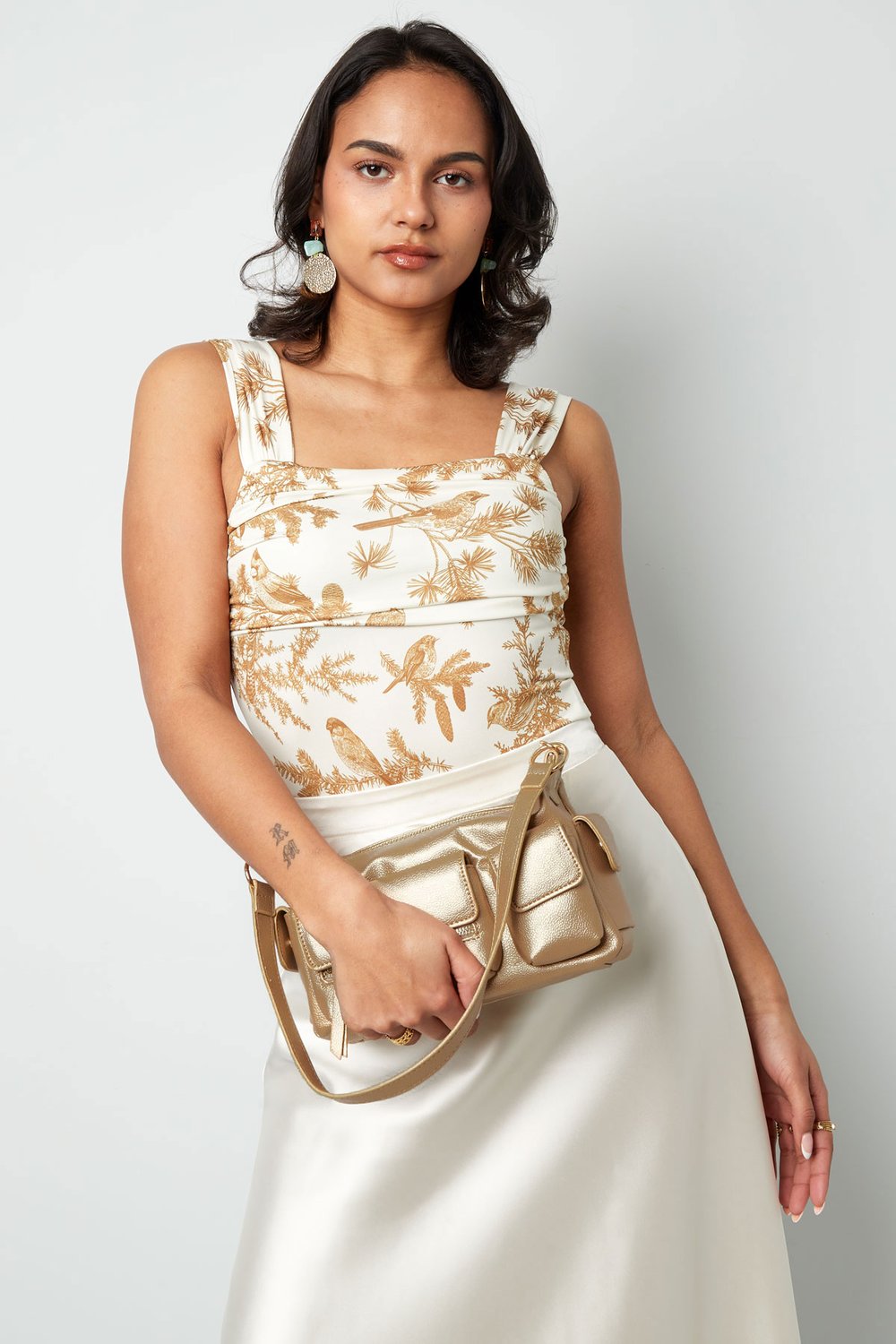 Statement bag with compartments - dark gray  Picture4