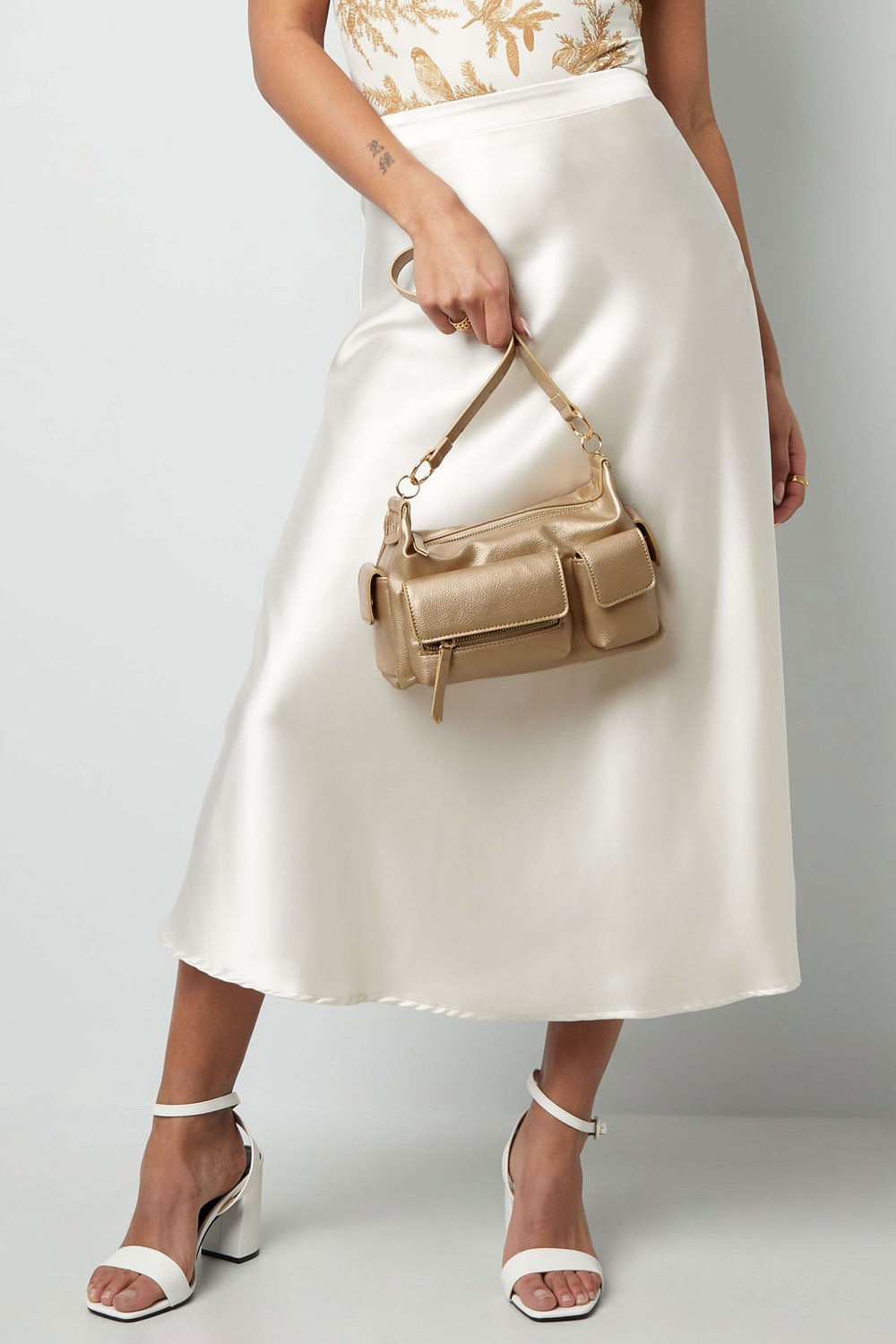 Statement bag with compartments - dark gray  Picture5