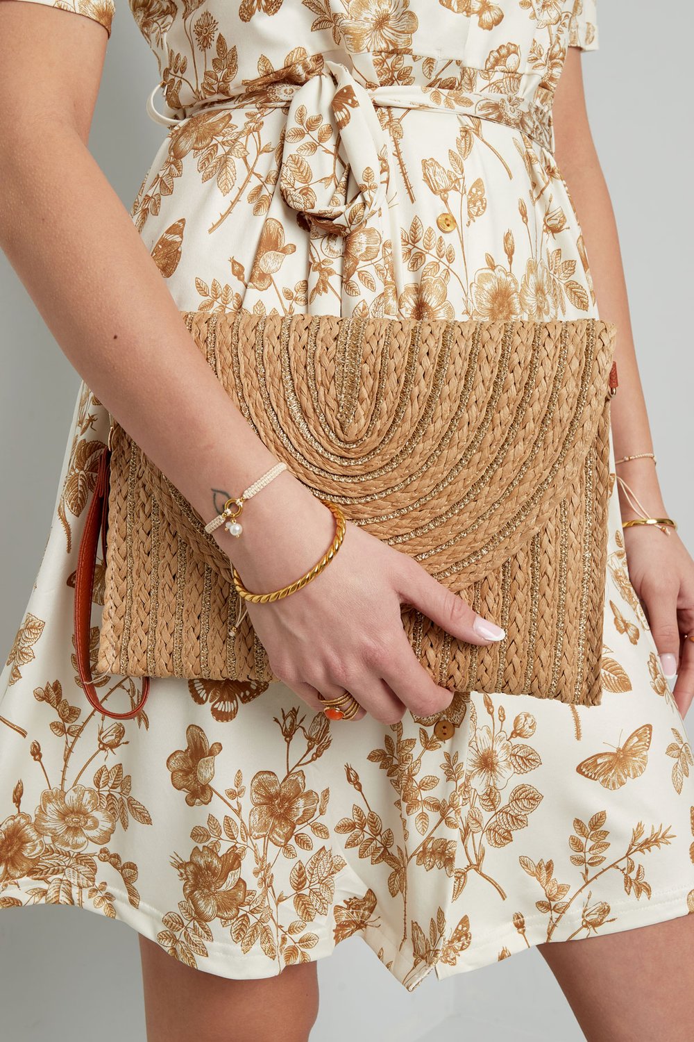 Bolso de mano de verano living life - blanco roto Imagen6