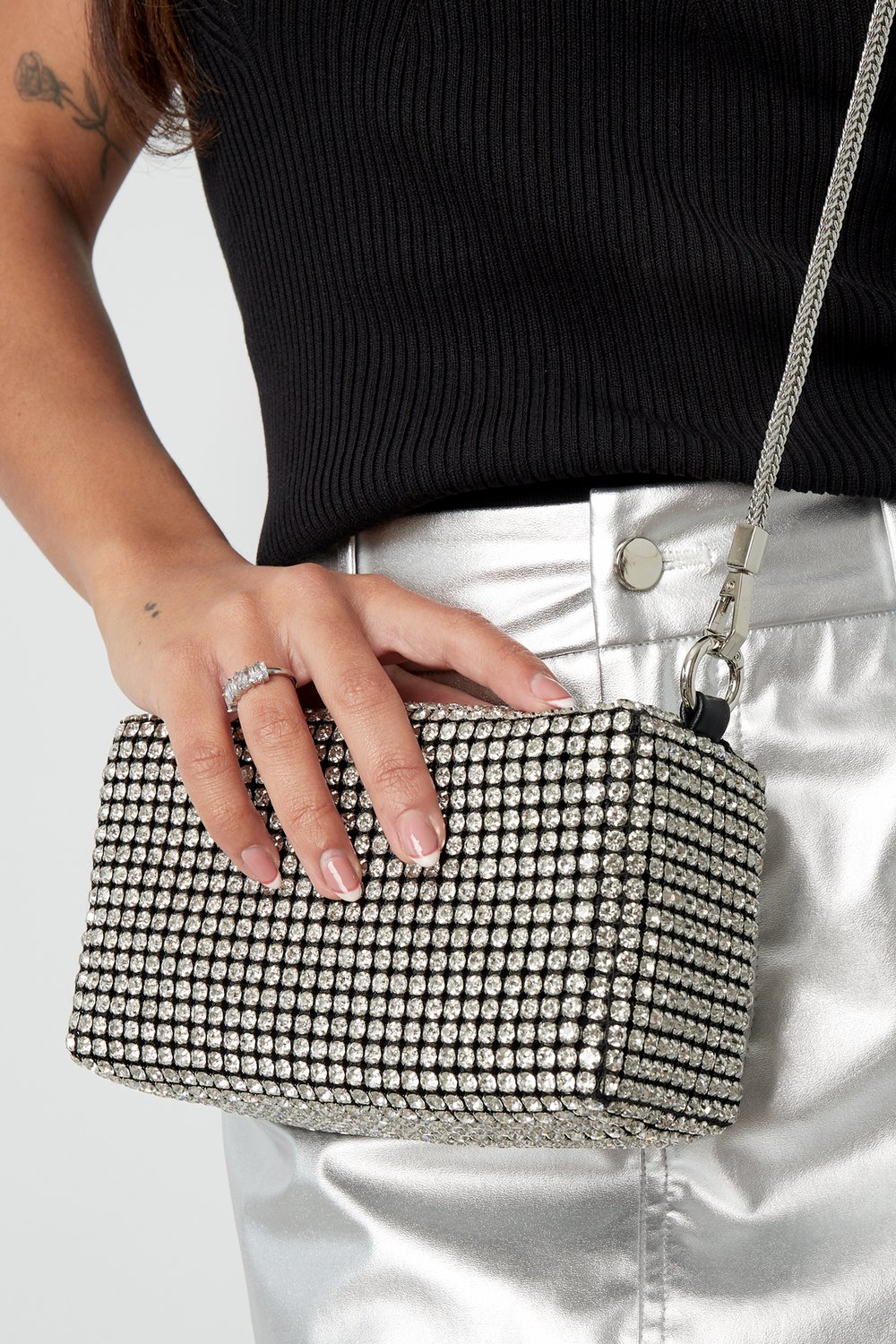 Bag shiny babe - Silver Color color Picture4