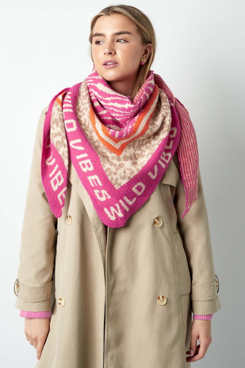 Wild Glow scarf - green & bright green Picture2