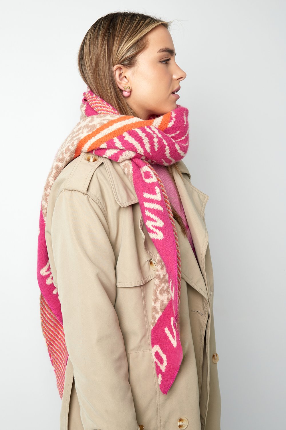 Wild Glow scarf - green & bright green Picture3