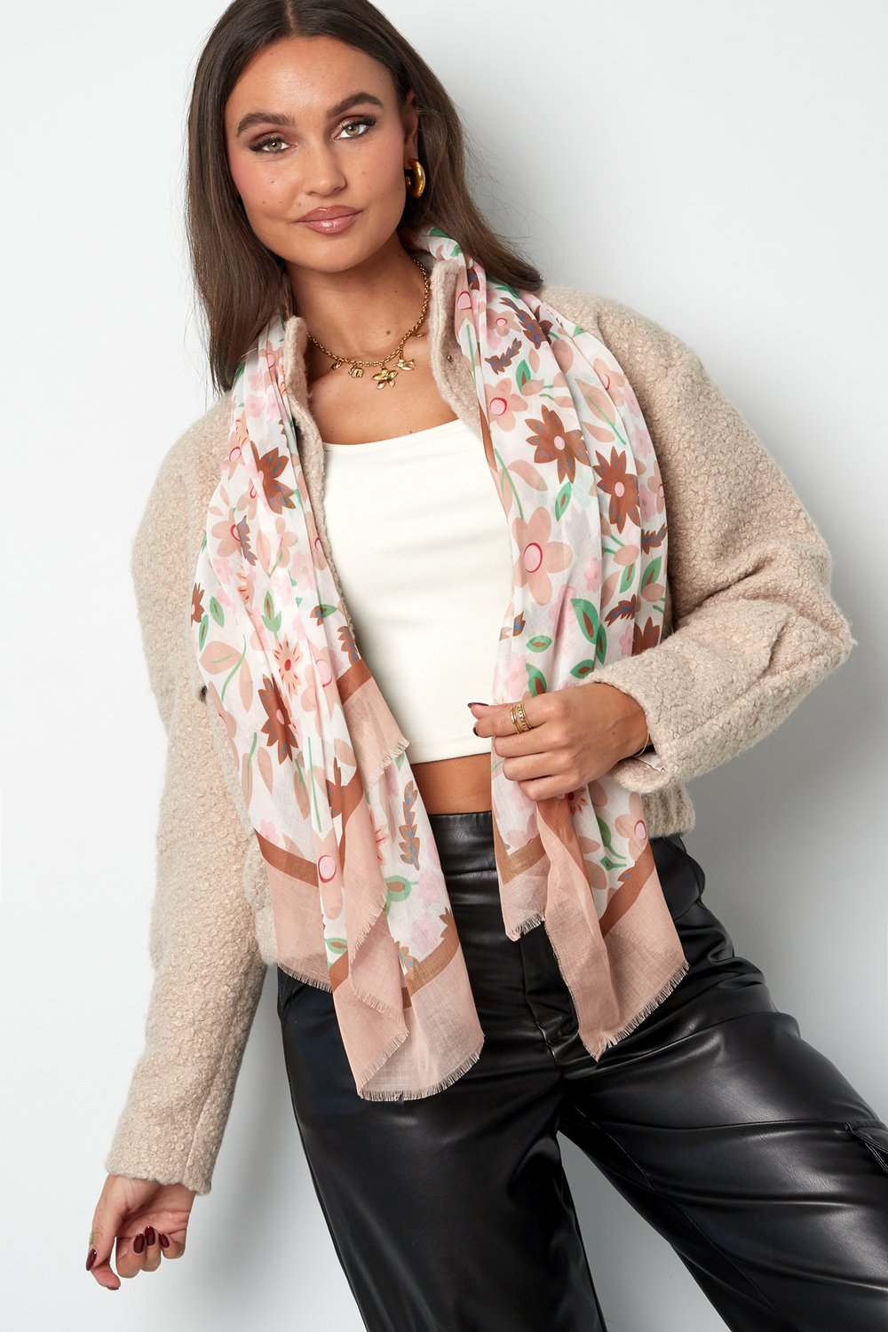 Scarf vivid floral Picture3